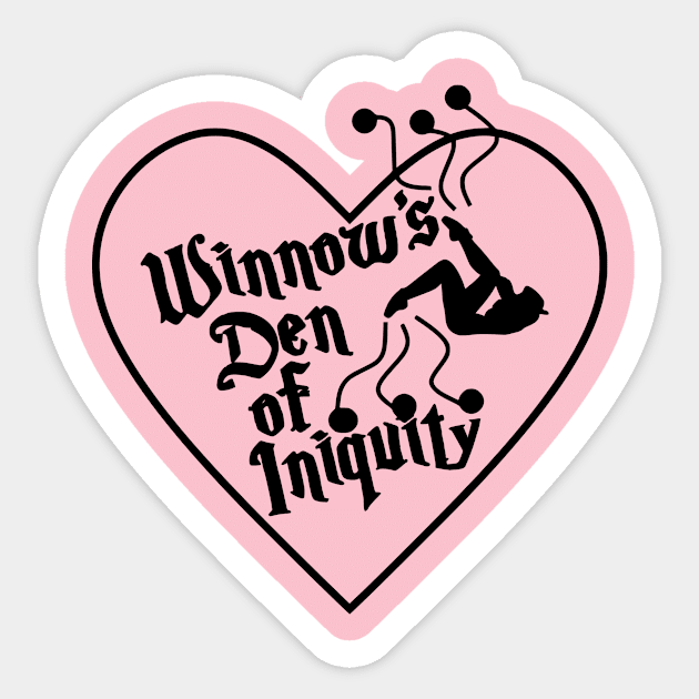 Winnow's Den design Sticker by The Devil's Playground Show